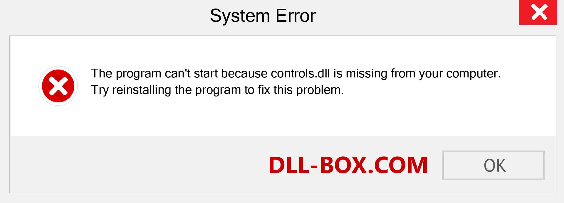  controls.dll file is missing?. Download for Windows 7, 8, 10 - Fix  controls dll Missing Error on Windows, photos, images